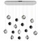 Cwi Lighting Salvador 40 in LED Integrated Polished Nickel Chandelier 1673P40-9-613-RC - alternate 4